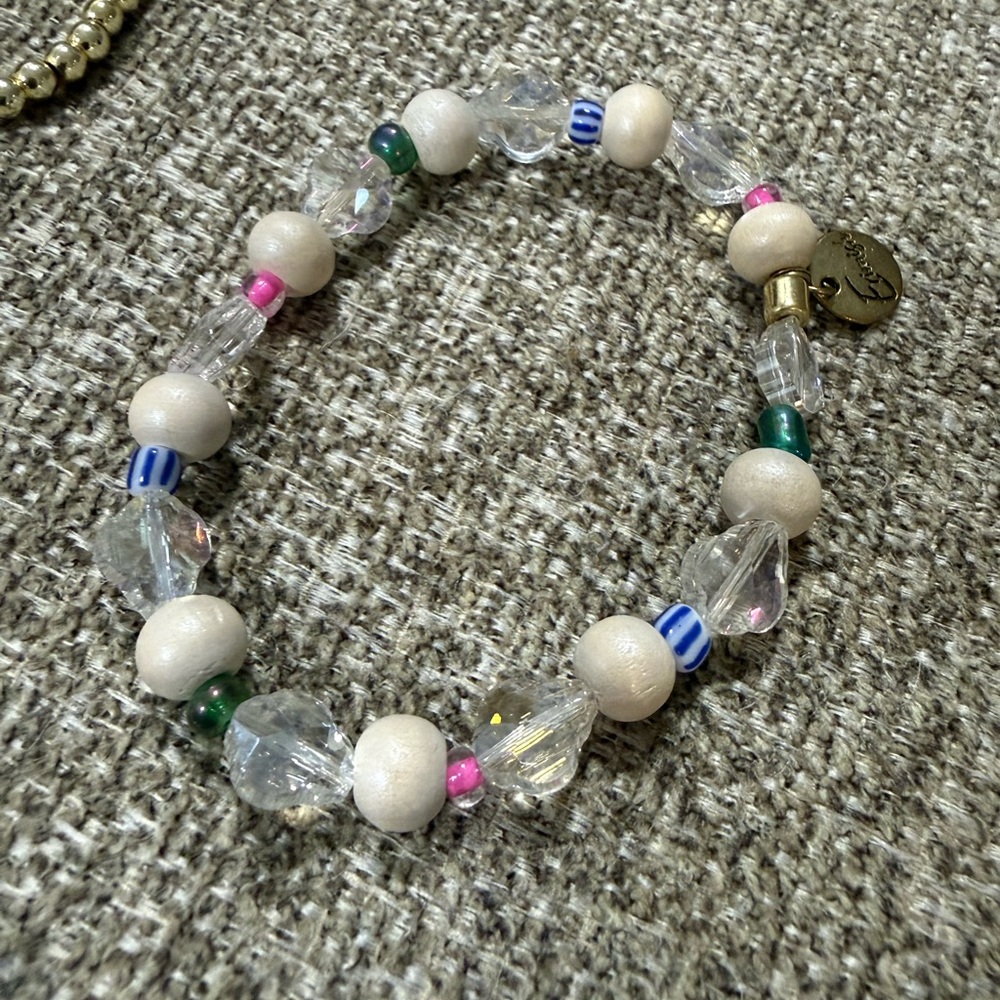 Erimish Multicolor Beaded Bracelet Stack With Gol… - image 4